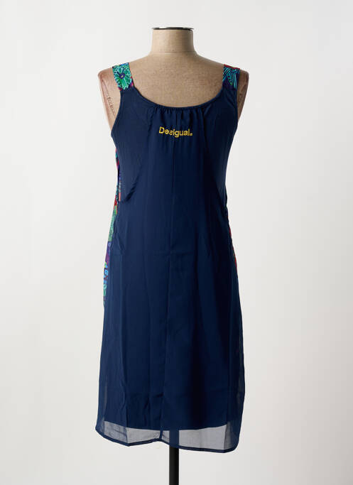 Robe courte bleu DESIGUAL pour femme