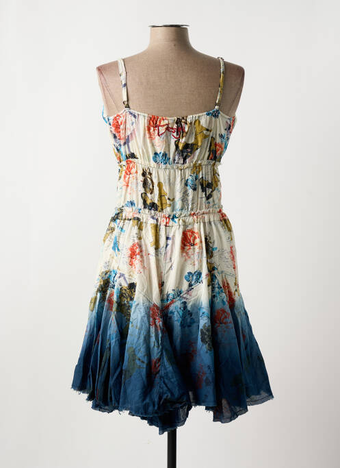 Robe mi-longue beige DESIGUAL pour femme