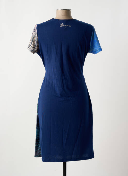 Robe mi-longue bleu DESIGUAL pour femme