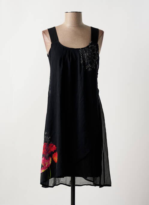 Robe mi-longue noir DESIGUAL pour femme