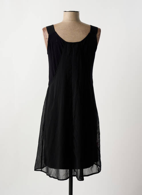 Robe mi-longue noir DESIGUAL pour femme