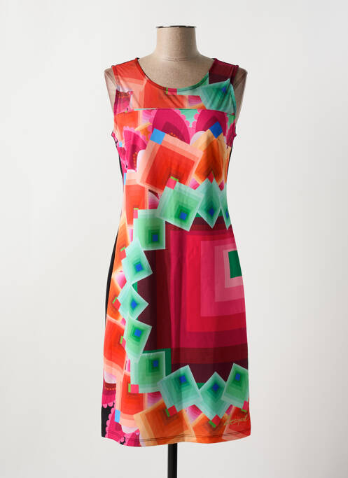 Robe mi-longue orange DESIGUAL pour femme