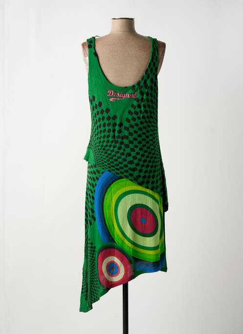 Robe mi-longue vert DESIGUAL pour femme