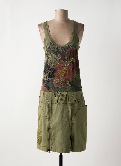 Robe mi-longue vert DESIGUAL pour femme