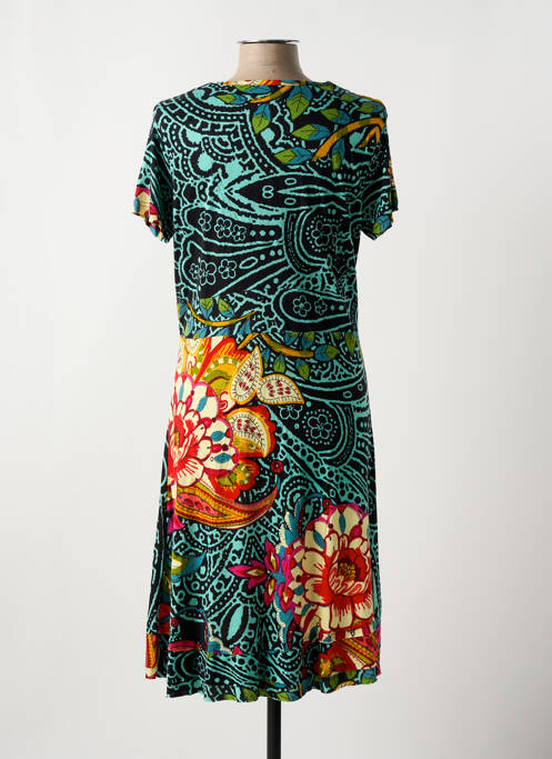 Robe mi-longue vert DESIGUAL pour femme