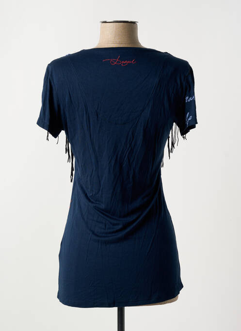 T-shirt bleu DESIGUAL pour femme