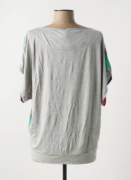 T-shirt gris DESIGUAL pour femme