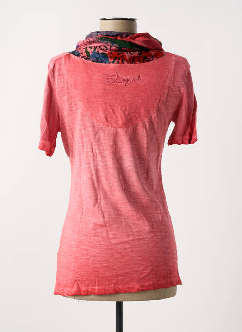 T-shirt rose DESIGUAL pour femme