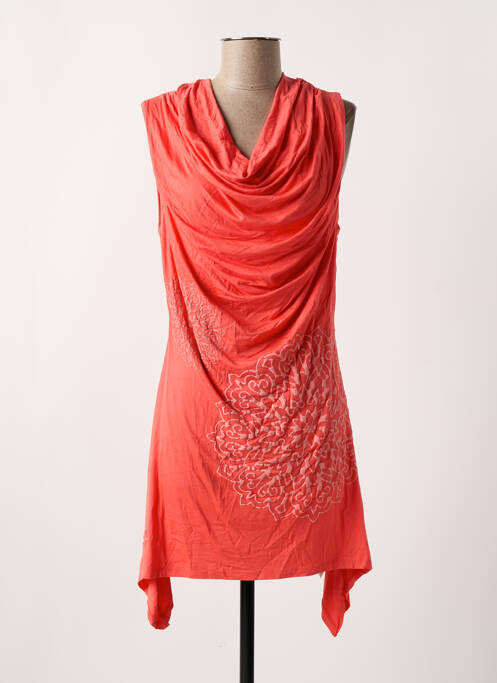 Tunique sans manche orange DESIGUAL pour femme
