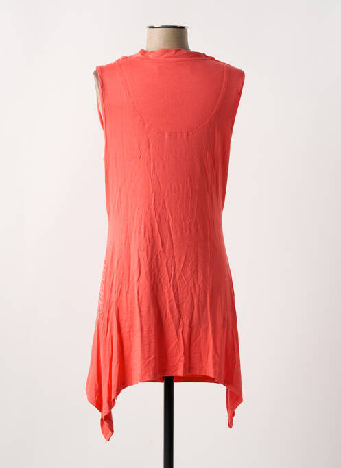 Tunique sans manche orange DESIGUAL pour femme