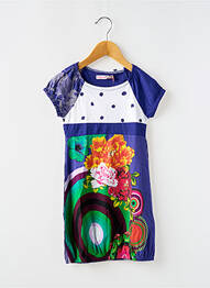 Robe mi-longue manches courtes manches courtes violet DESIGUAL fille