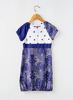 Robe mi-longue manches courtes manches courtes violet DESIGUAL fille