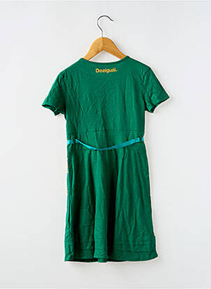 Robe mi-longue manches courtes manches courtes vert DESIGUAL fille
