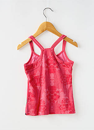 Top coupe cintrée fines bretelles rouge DESIGUAL fille