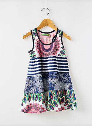 Robe mi-longue bleu DESIGUAL pour fille