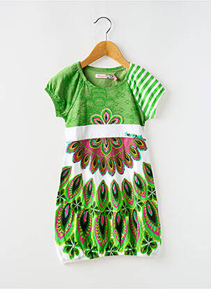 Robe mi-longue vert DESIGUAL pour fille