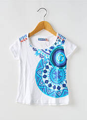 T-shirt bleu DESIGUAL pour fille seconde vue