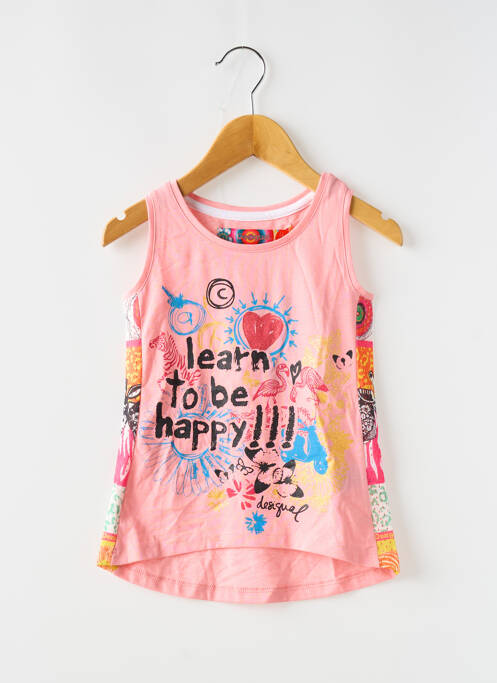 Débardeur rose DESIGUAL pour fille