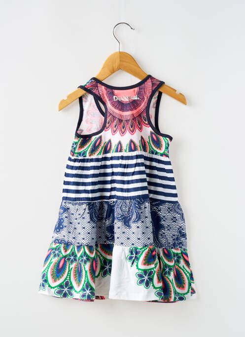 Robe mi-longue bleu DESIGUAL fille