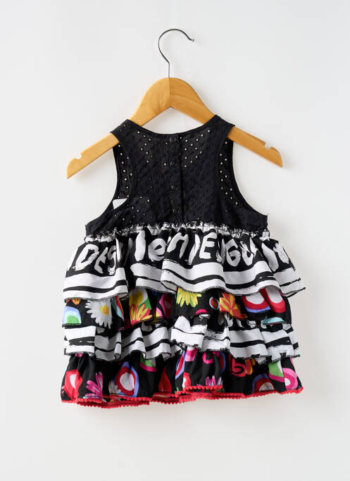 Robe mi-longue noir DESIGUAL pour fille