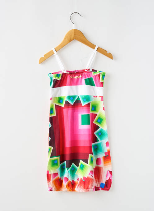 Robe mi-longue rouge DESIGUAL pour fille