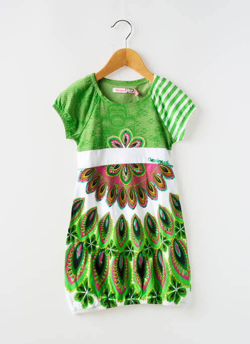 Robe mi-longue vert DESIGUAL pour fille