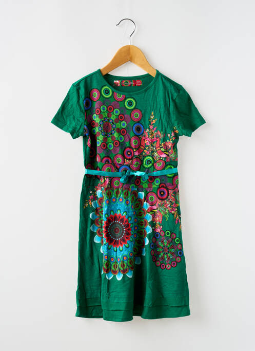 Robe mi-longue vert DESIGUAL pour fille