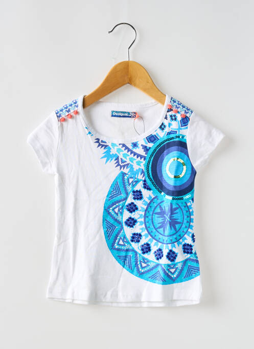 T-shirt bleu DESIGUAL pour fille