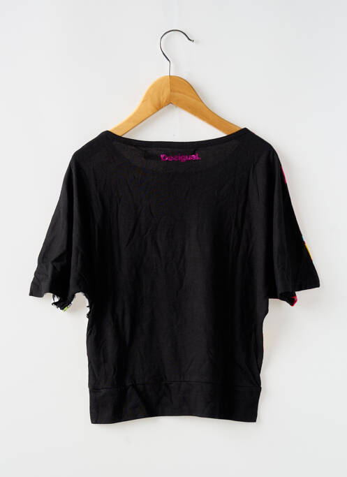 T-shirt noir DESIGUAL pour fille