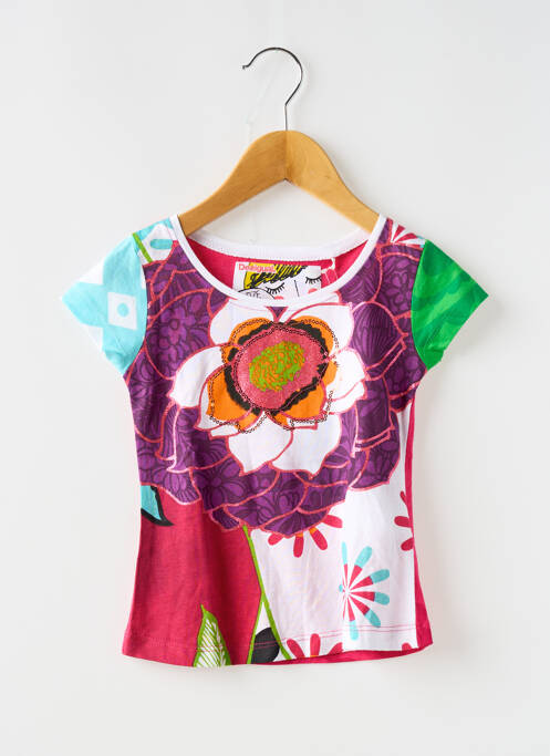 T-shirt rouge DESIGUAL pour fille
