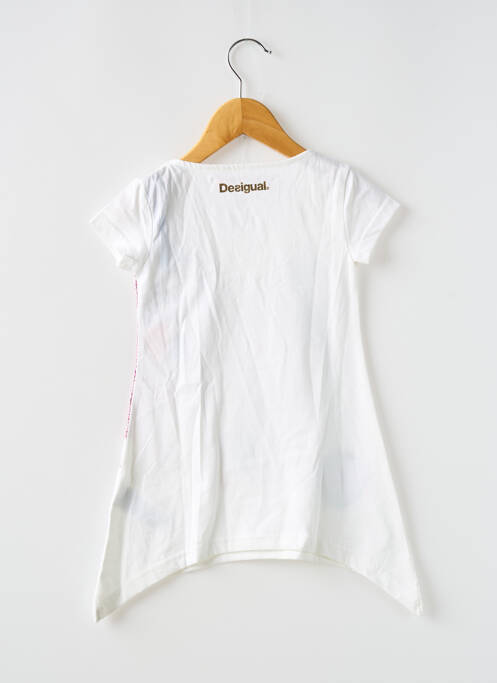Tunique manches courtes blanc DESIGUAL pour fille
