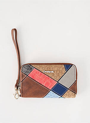 Portefeuille Femme Desigual Vernis Bleu Marine & Rouge - Taille L Neuf Sans étiquette - Floral
