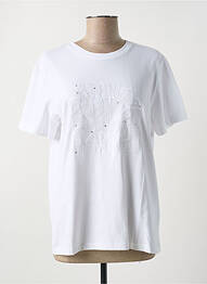 T-shirt stretch manches courtes blanc DIANA GALLESI femme