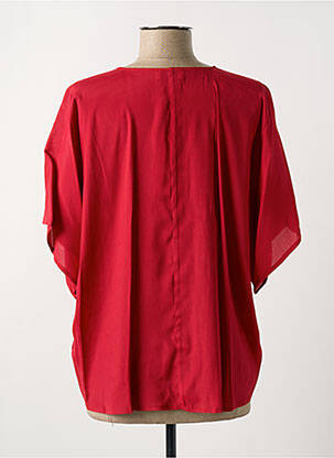 Chemisier manches courtes manches courtes rouge MARIA BELLENTANI femme