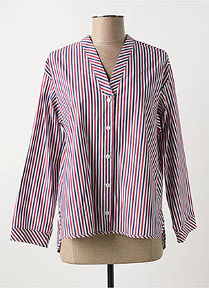 Chemisier coupe droite manches longues rouge MARIA BELLENTANI femme