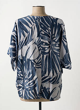 Chemisier manches courtes manches courtes bleu MARIA BELLENTANI femme