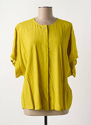 Chemisier manches courtes manches courtes vert MARIA BELLENTANI femme