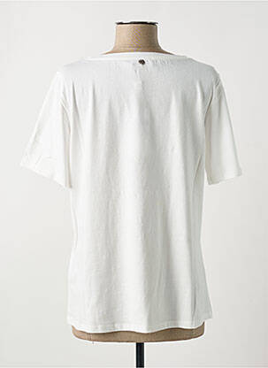 T-shirt sérigraphie manches courtes blanc DIANA GALLESI femme