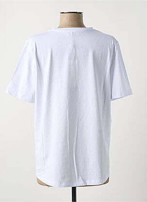 T-shirt sérigraphie avec strass manches courtes blanc MARIA BELLENTANI femme