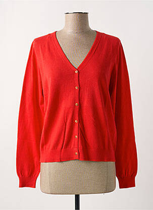 Gilet manches longues stretch rouge YERSE femme