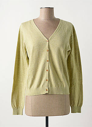Gilet manches longues stretch vert YERSE femme