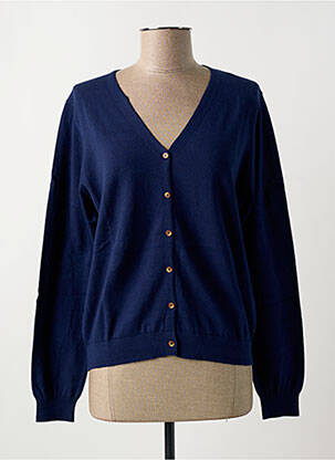 Gilet manches longues stretch bleu YERSE femme