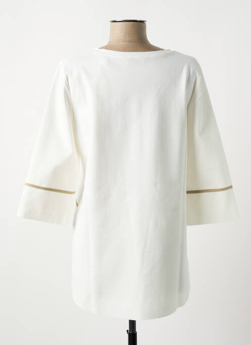 T-shirt coupe droite manches 3/4 beige MARIA BELLENTANI femme