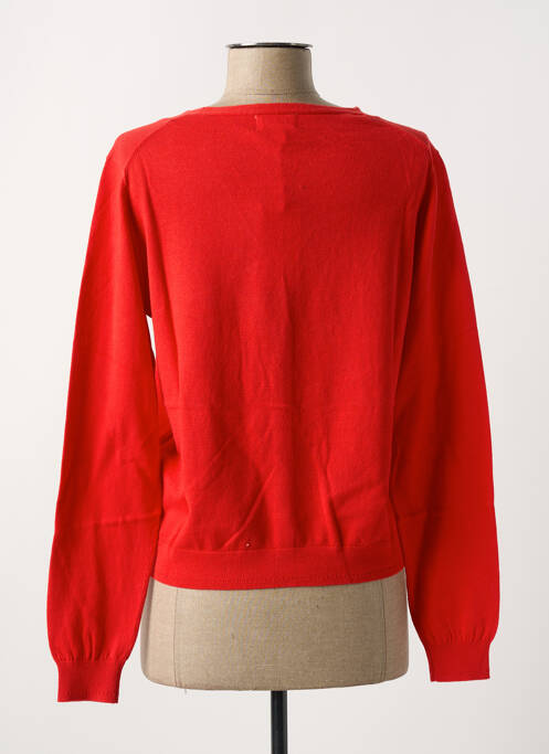 Gilet manches longues rouge YERSE pour femme