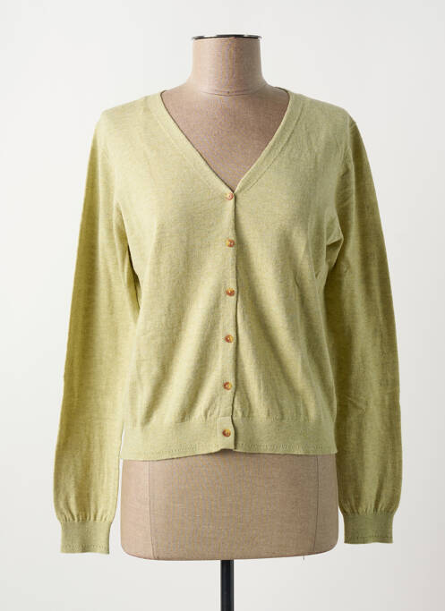 Gilet manches longues vert YERSE pour femme