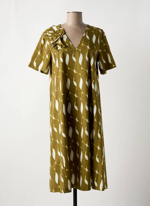 Robe mi-longue vert MARIA BELLENTANI pour femme