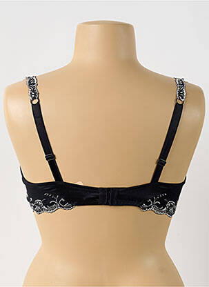 Soutien-gorge effet matière satinée haut soutien-gorge emboitant noir LISE CHARMEL femme