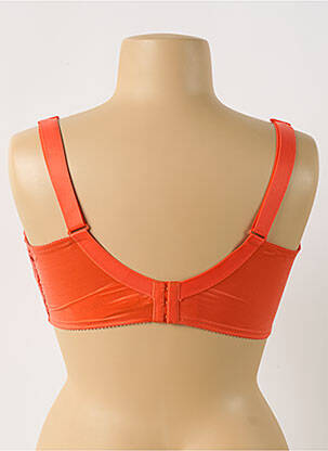 Soutien-gorge effet matière satinée haut soutien-gorge emboitant rouge LISE CHARMEL femme