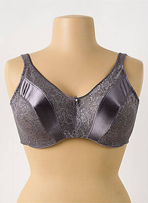 Soutien-gorge effet matière satinée haut soutien-gorge emboitant gris WACOAL femme