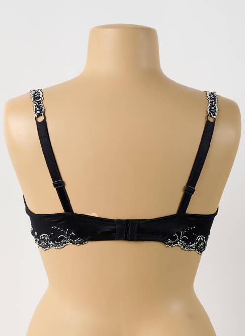 Soutien-gorge effet matière satinée haut soutien-gorge emboitant noir LISE CHARMEL femme
